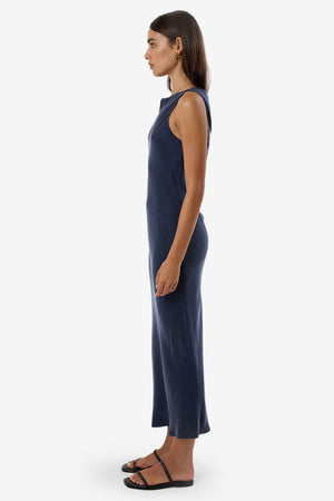 Thrills Indigo Slip Dress Oxford Blue