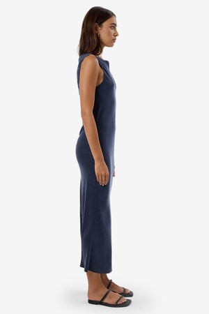 Thrills Indigo Slip Dress Oxford Blue