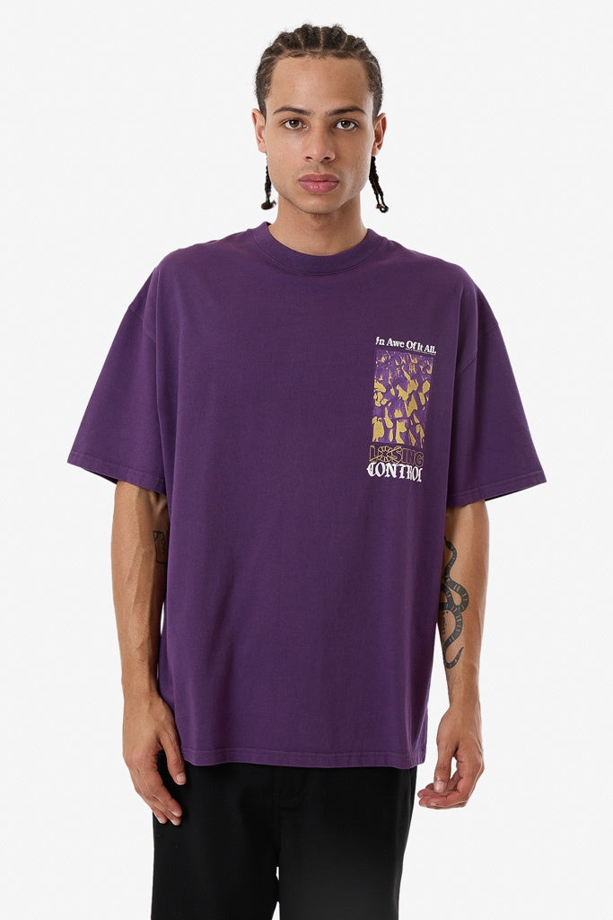 Thrills Losing Control Box Fit Oversize Tee - Purple Penant