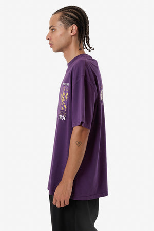 Thrills Losing Control Box Fit Oversize Tee - Purple Penant