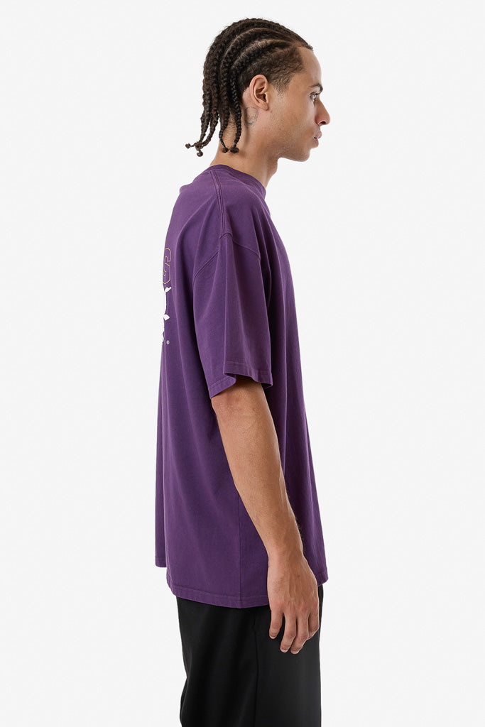 Thrills Losing Control Box Fit Oversize Tee - Purple Penant