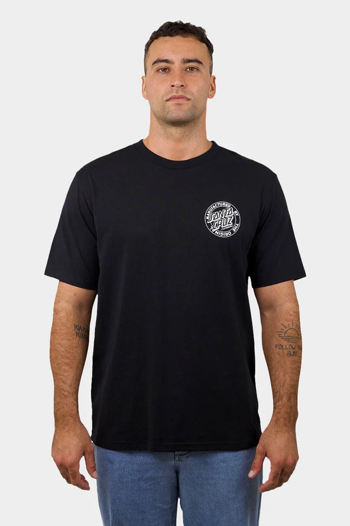 Santa Cruz Os Mfg Dot Tee Black