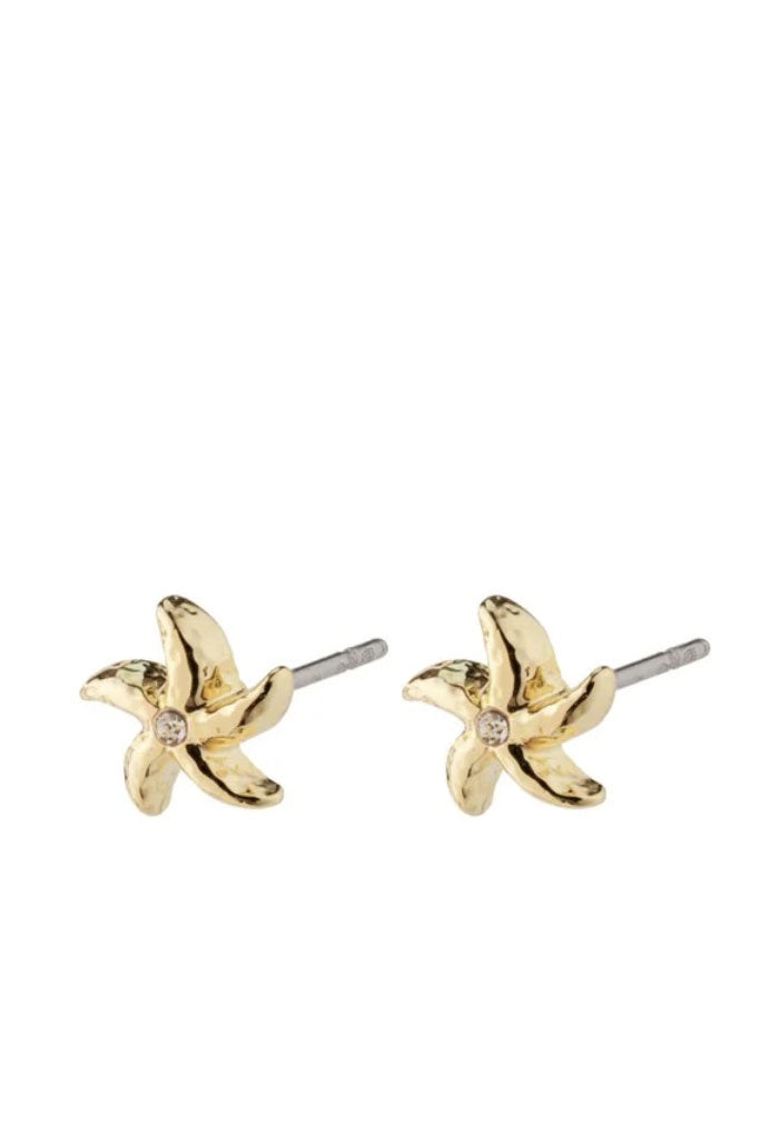 Pilgrim Oakley Recycled Starfish Earrings - Gold Plated