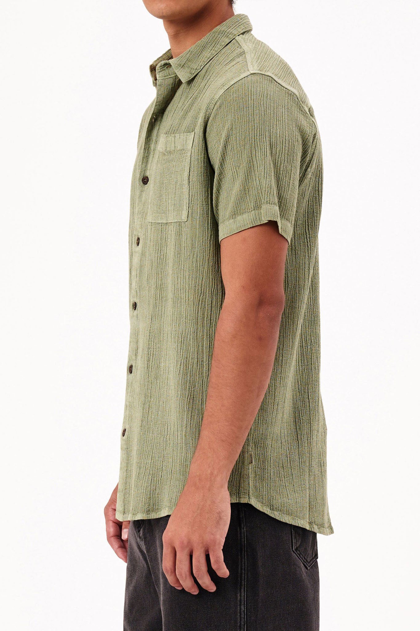 Rollas Bon Crepe Shirt Pistachio