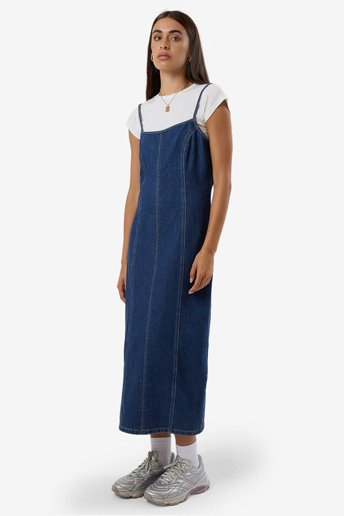 Thrills Rory Denim Dress Union Blue