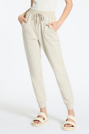 Status Anxiety As You Wake Track Pants-Dove Grey