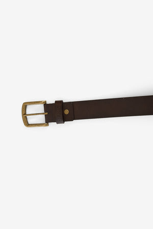 Thrills Leather Belt Brown