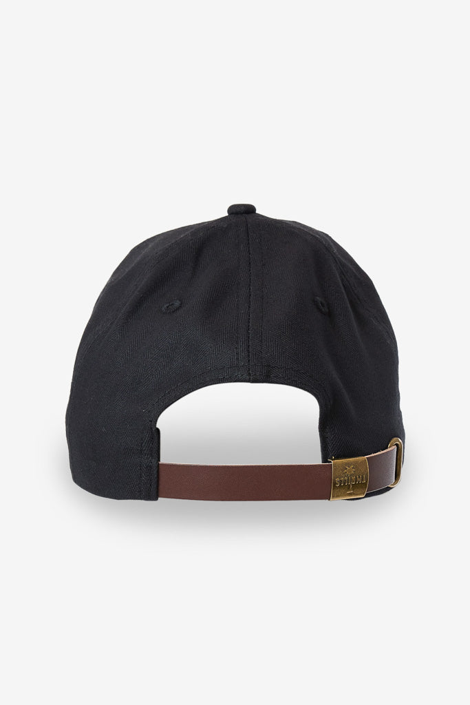 Thrills Union 6 Panel Cap Black Herringbone