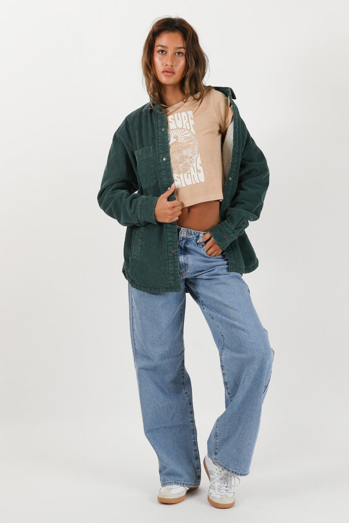 T&C Whaler Cord Jacket Emerald