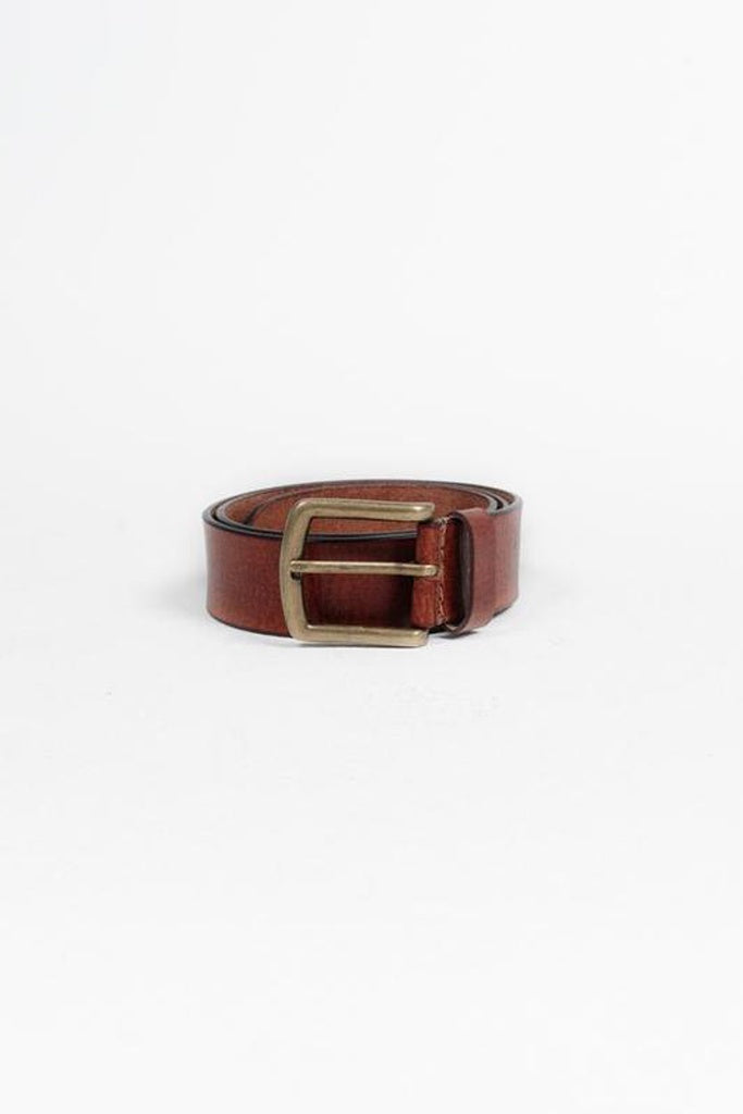 Thrills Wide Leather Belt Tan