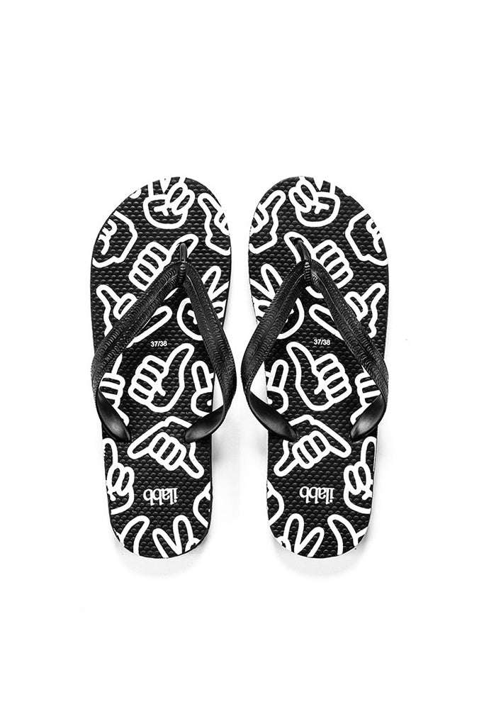 ilabb accolade jandal black white