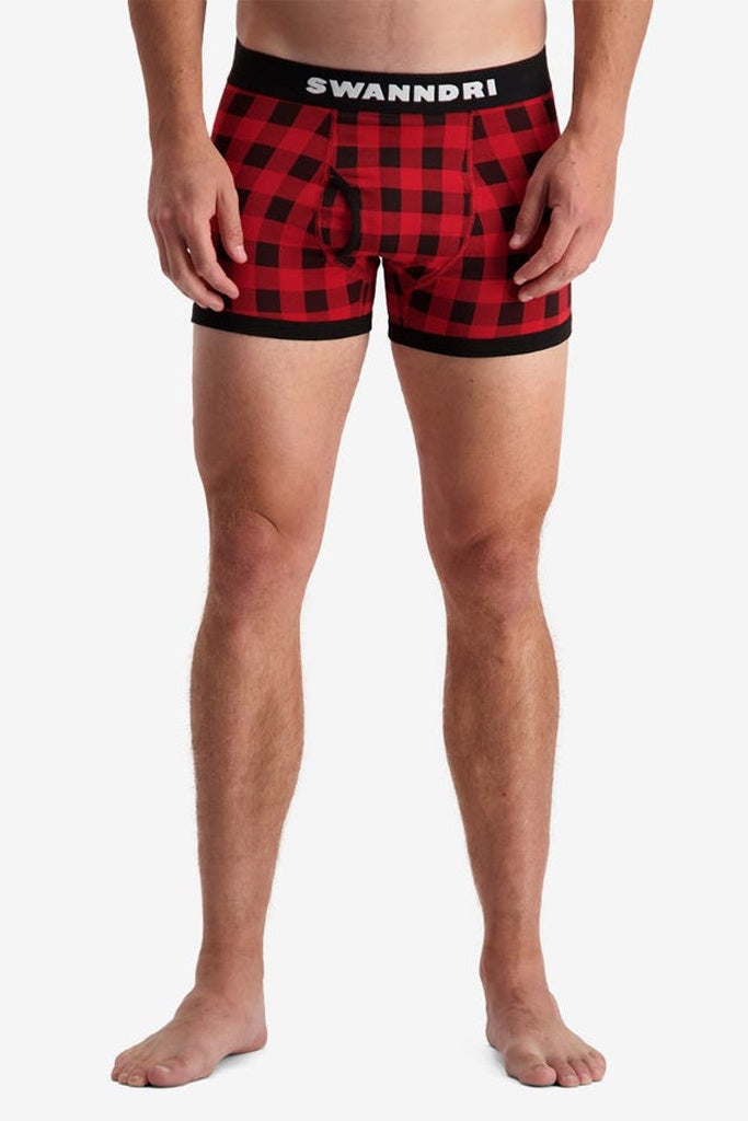 Swanndri Undies Red Black Check