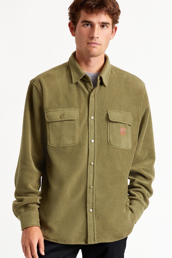 Brixton Bowery L/S Fleece Military Olive