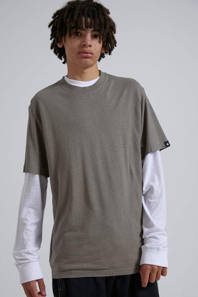 Afends Classic Hemp Retro Fit Tee Olive