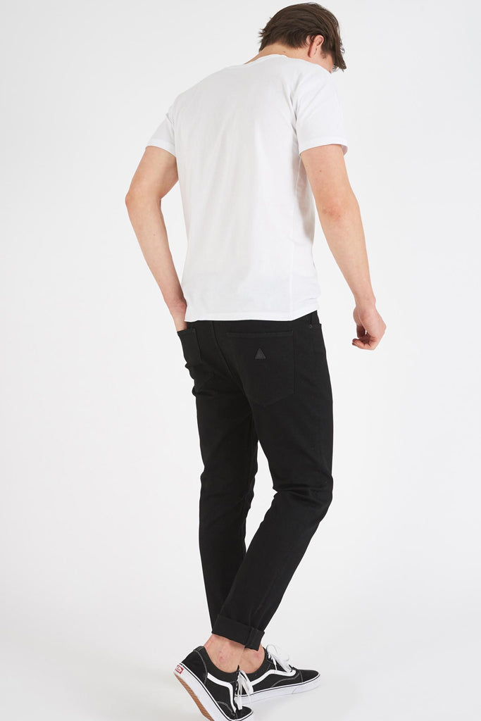 Abrand Dropped Slim Jean Black