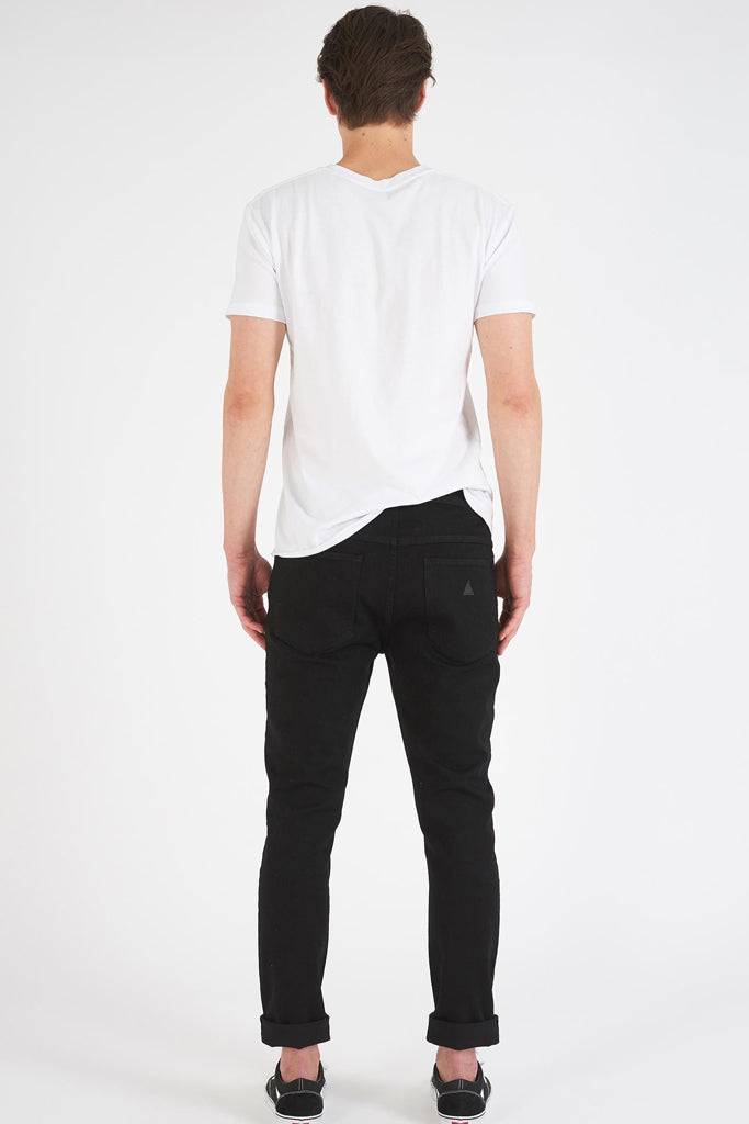 Abrand Dropped Slim Jean Black