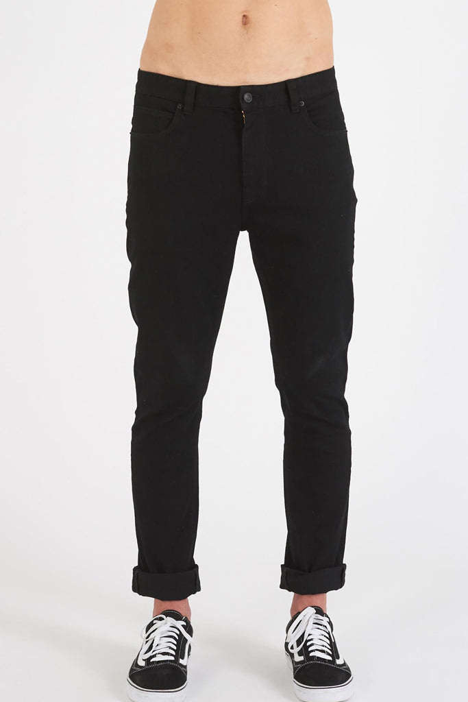 Abrand Dropped Slim Jean Black