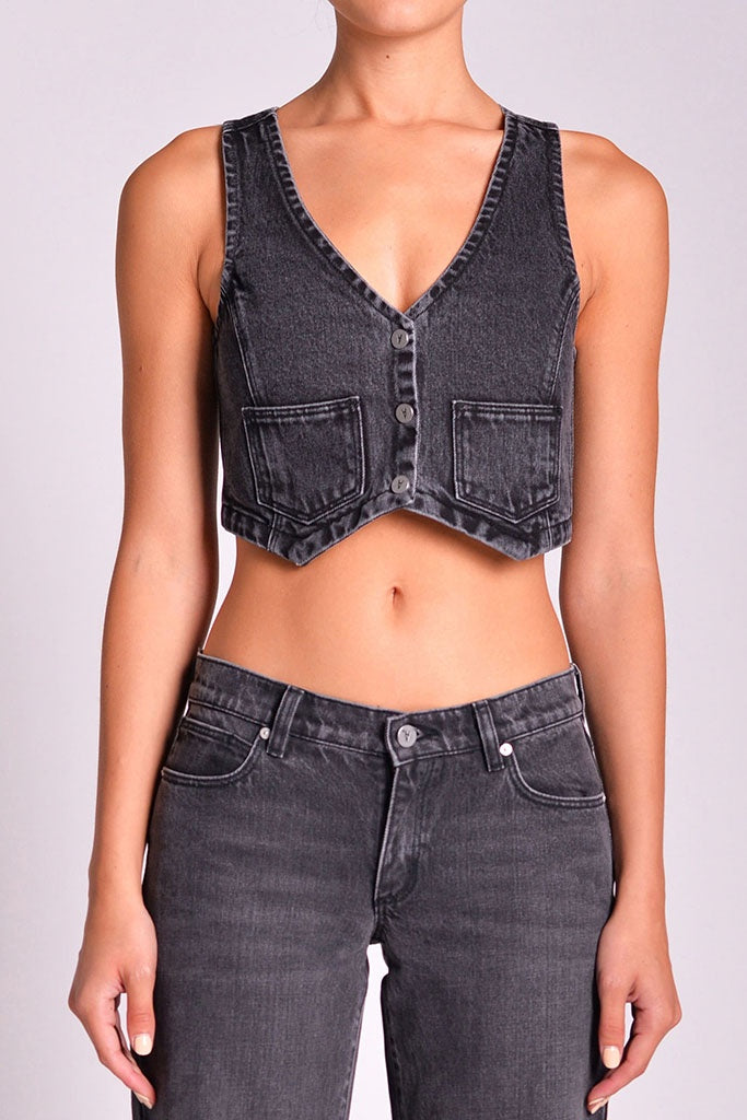 Abrand Vest Chloe Washed Black