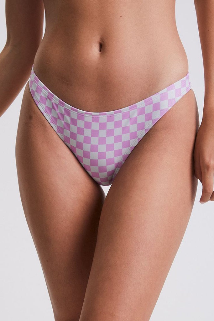 Afends Carlo Recycled Check Bikini Bottom