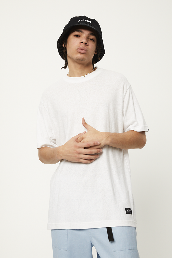 Afends Classic - Hemp Retro T-Shirt - White