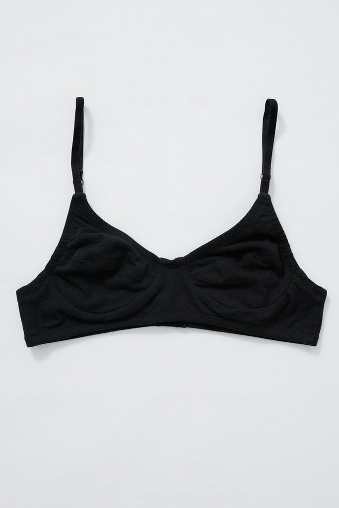 Afends Lolly Hemp Bralette Black