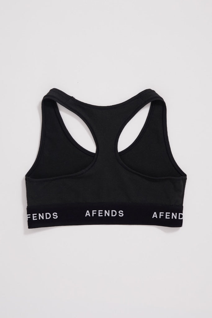 Afends Molly Hemp Sports Crop Black