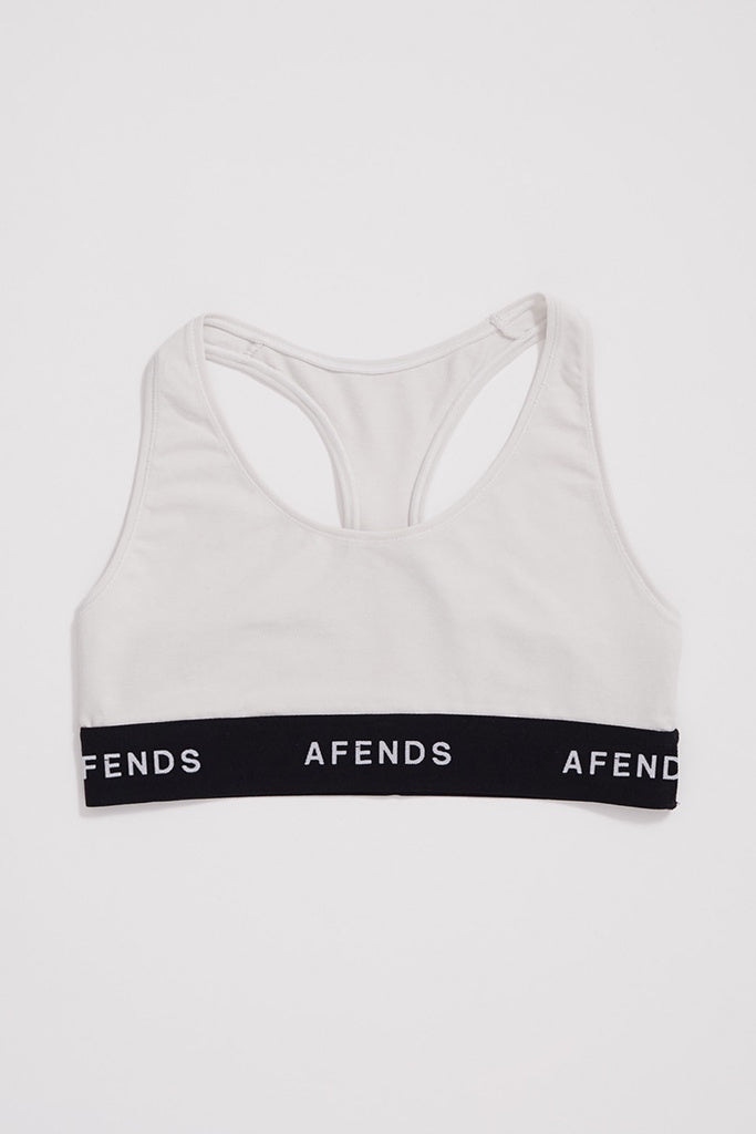 Afends Molly Hemp Sports Crop Off White