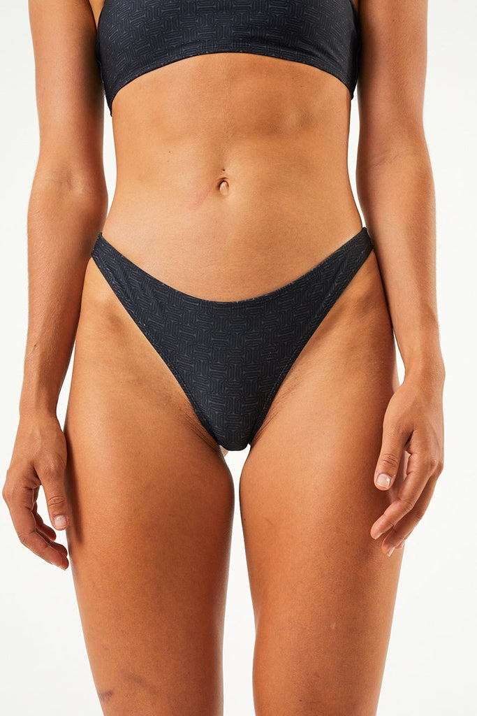 Afends Samia - Recycled Bikini Bottoms - Black