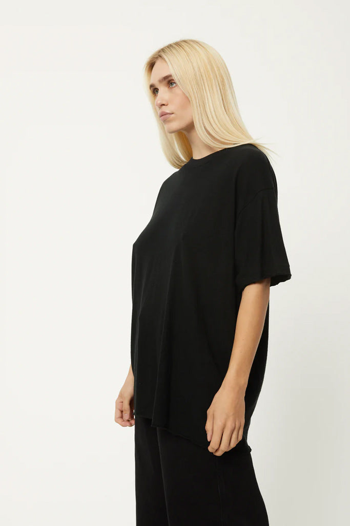 Afends Slay - Hemp Oversized T-Shirt - Black