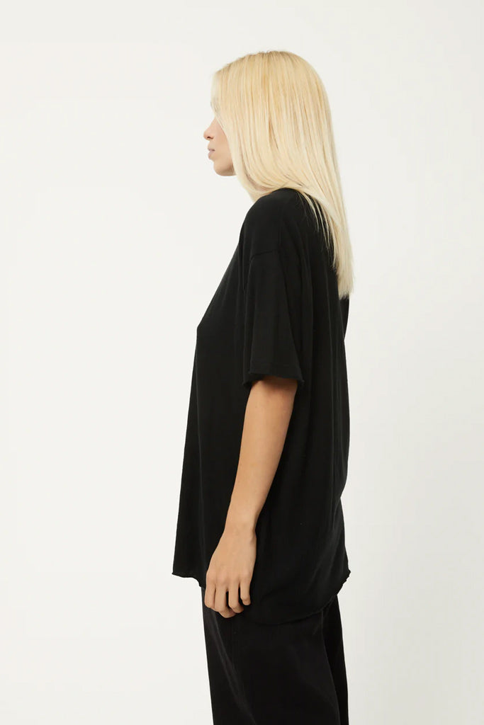 Afends Slay - Hemp Oversized T-Shirt - Black