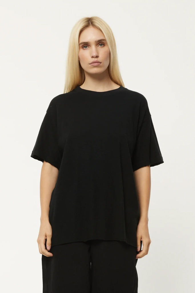 Afends Slay - Hemp Oversized T-Shirt - Black