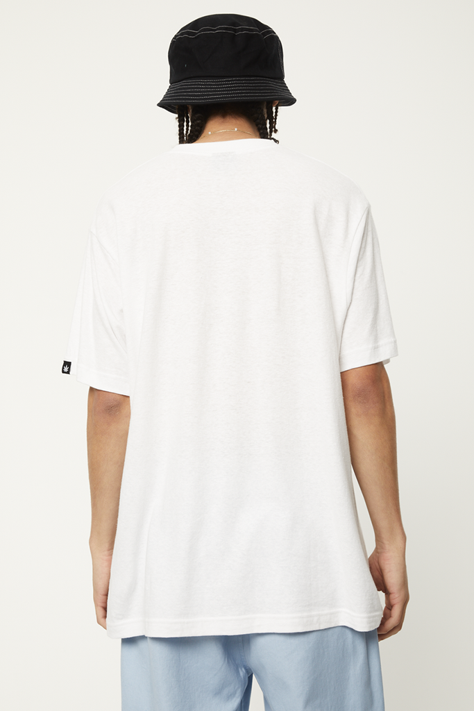 Afends Classic Hemp Retro Fit Tee White