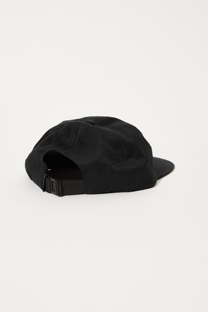 Afends Horizon - Recycled 6 Panel Cap - Black