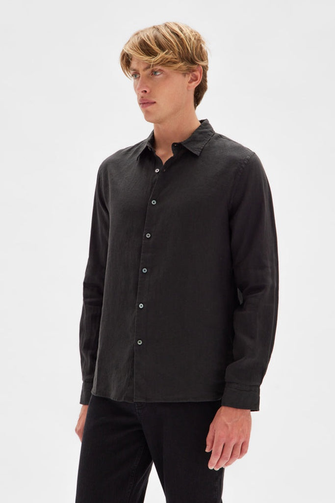 Assembly Casual Long Sleeve Shirt Black