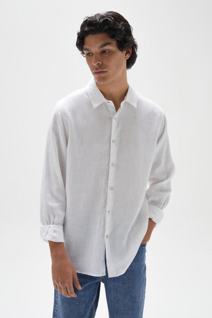 Assembly Casual Long Sleeve Shirt White