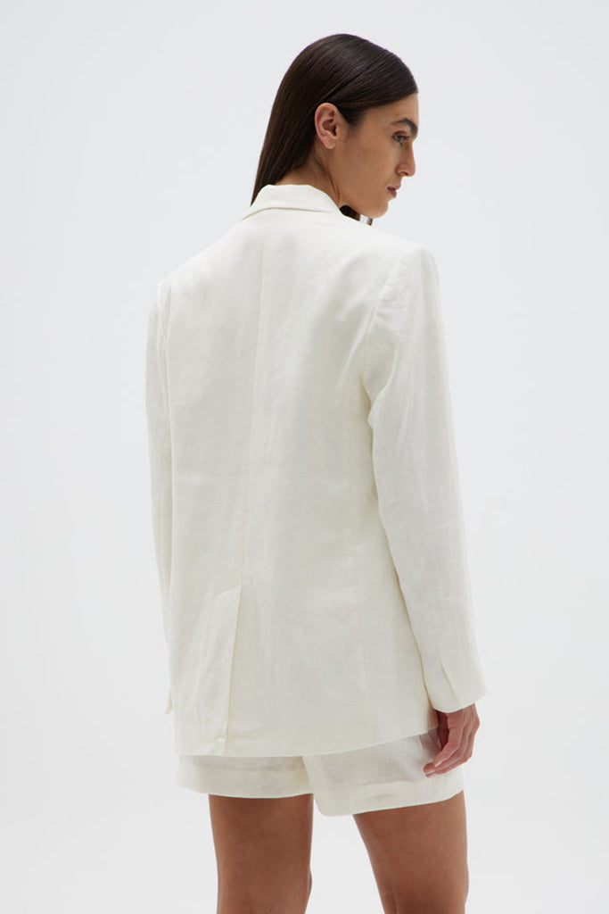 Assembly Leila Linen Jacket Antique White