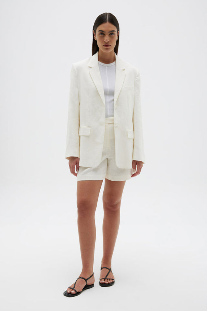 Assembly Leila Linen Jacket Antique White