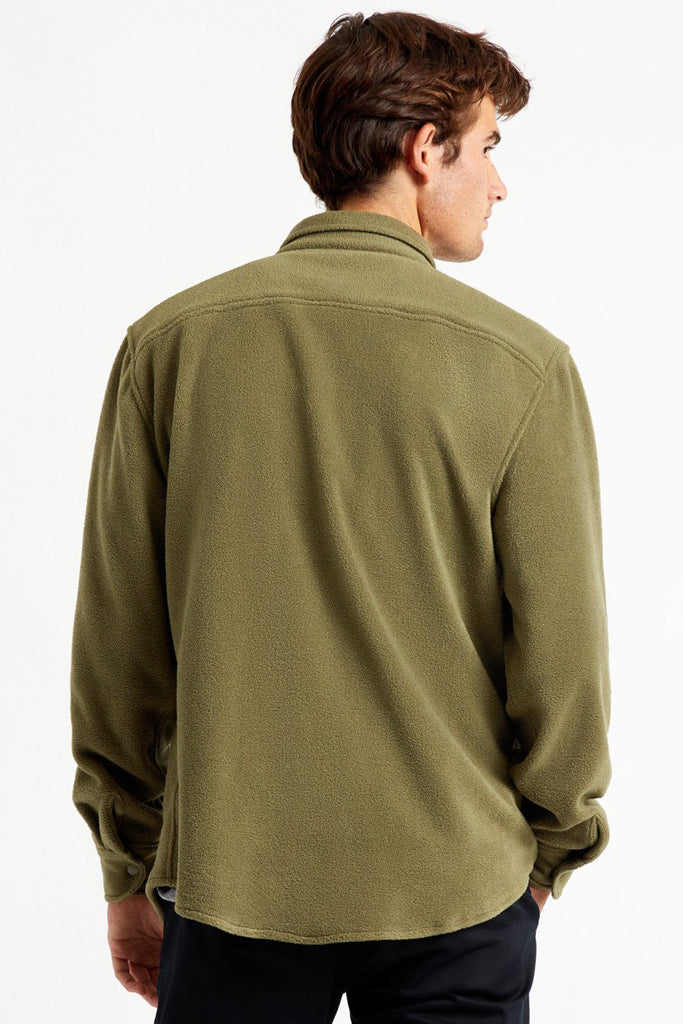 Brixton Bowery L/S Fleece Military Olive