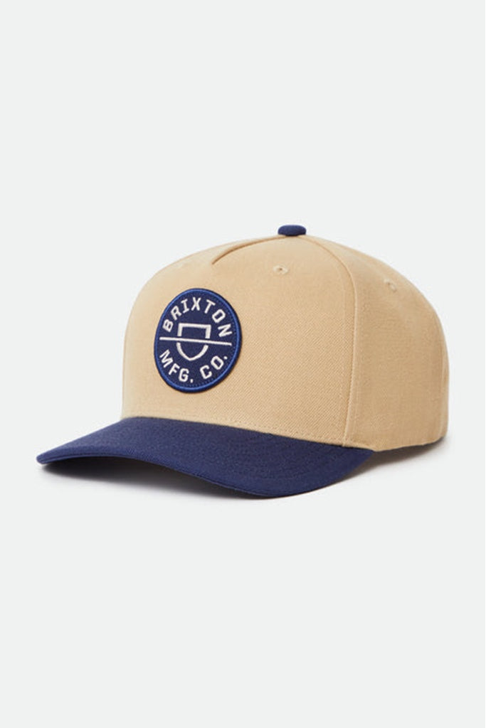 Brixton Crest C MP Snapback Safari/Washed Navy