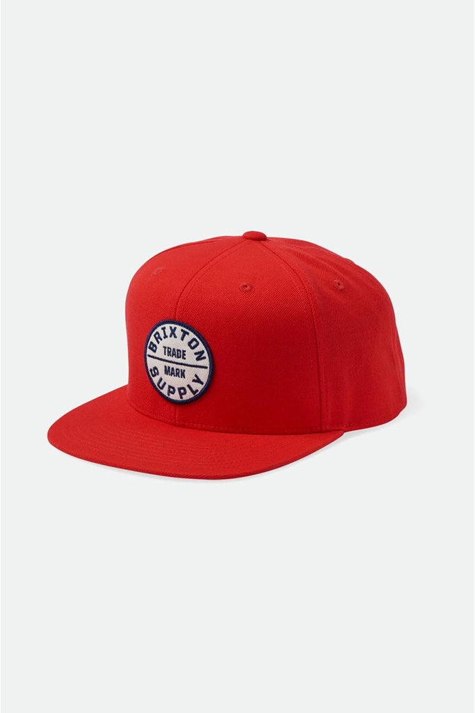 Brixton Oath III Snapback Aloha Red