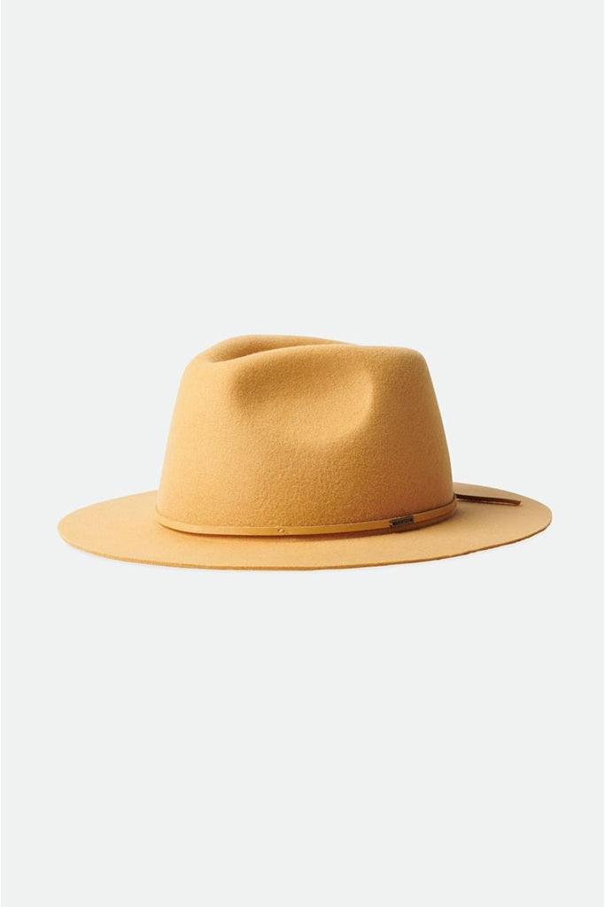 Brixton Wesley Fedora Bright Gold