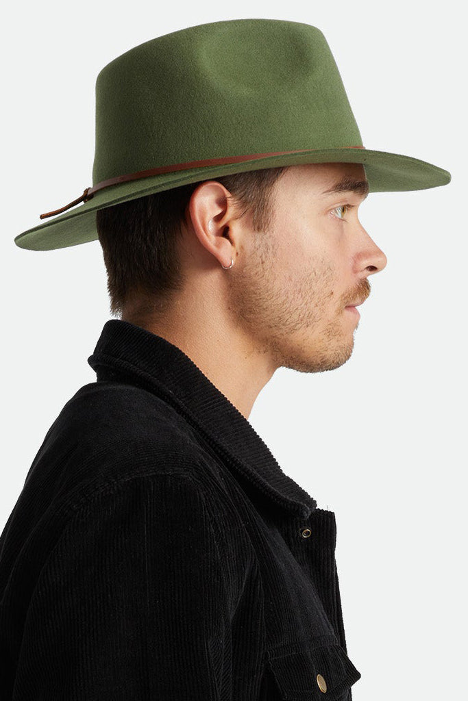 Brixton Wesley Fedora Clover Green