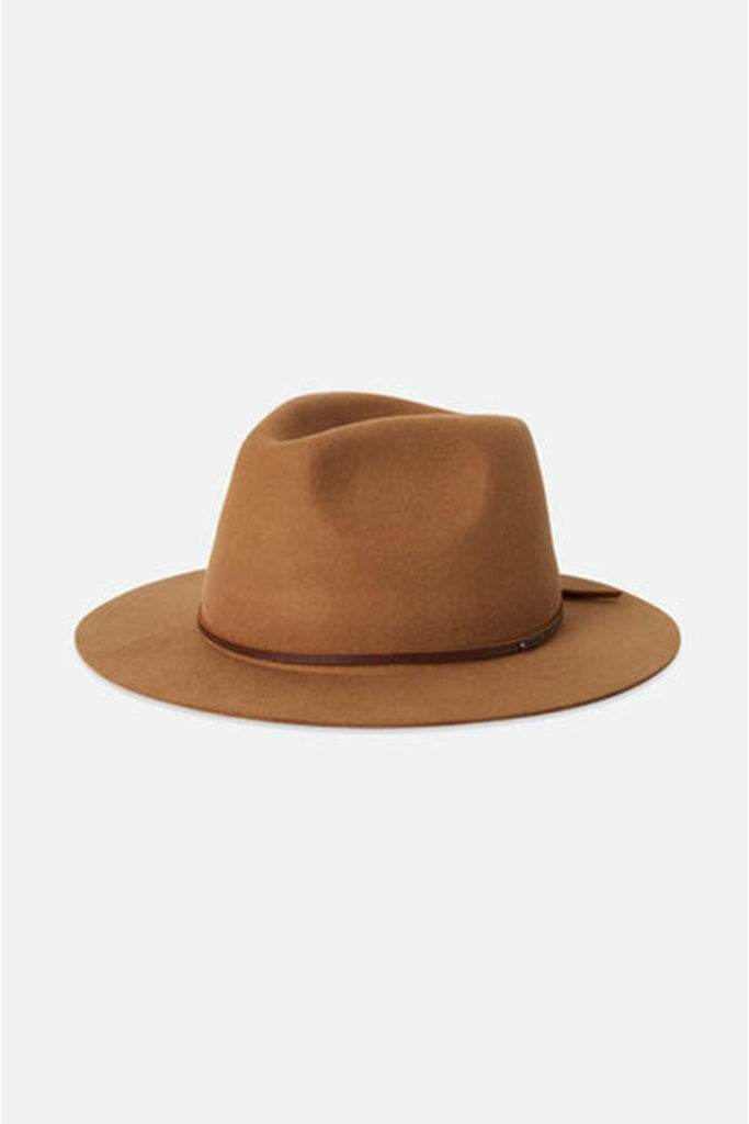 Brixton Wesley Packable Fedora Golden Brown