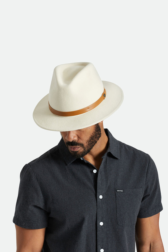 Brixton Messer Fedora Whitecap