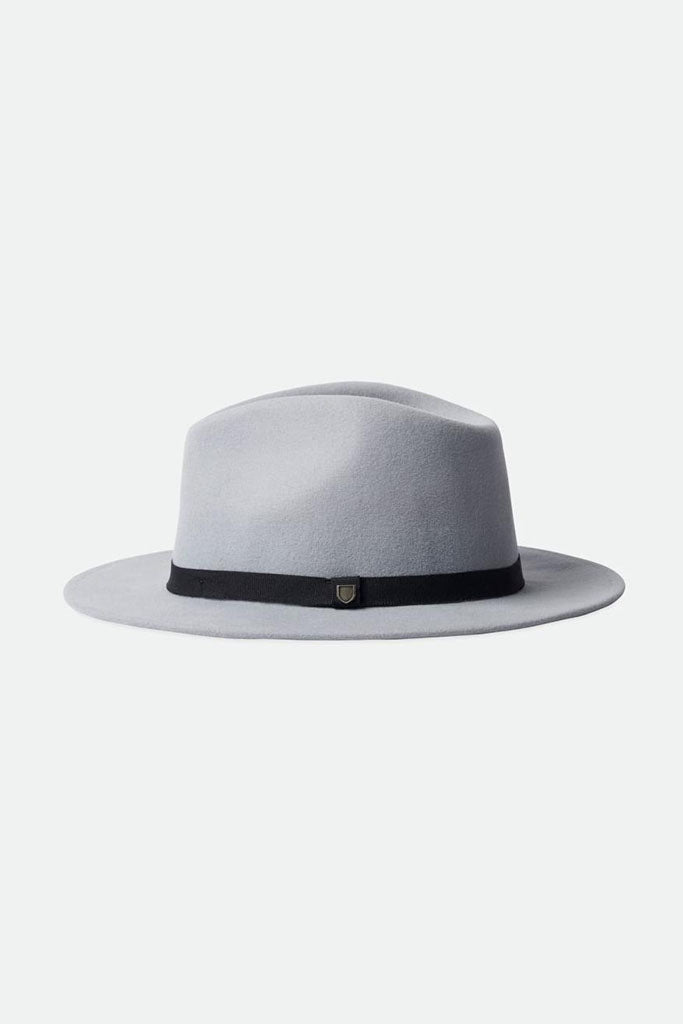 Brixton Messer Packable Fedora Lt Grey