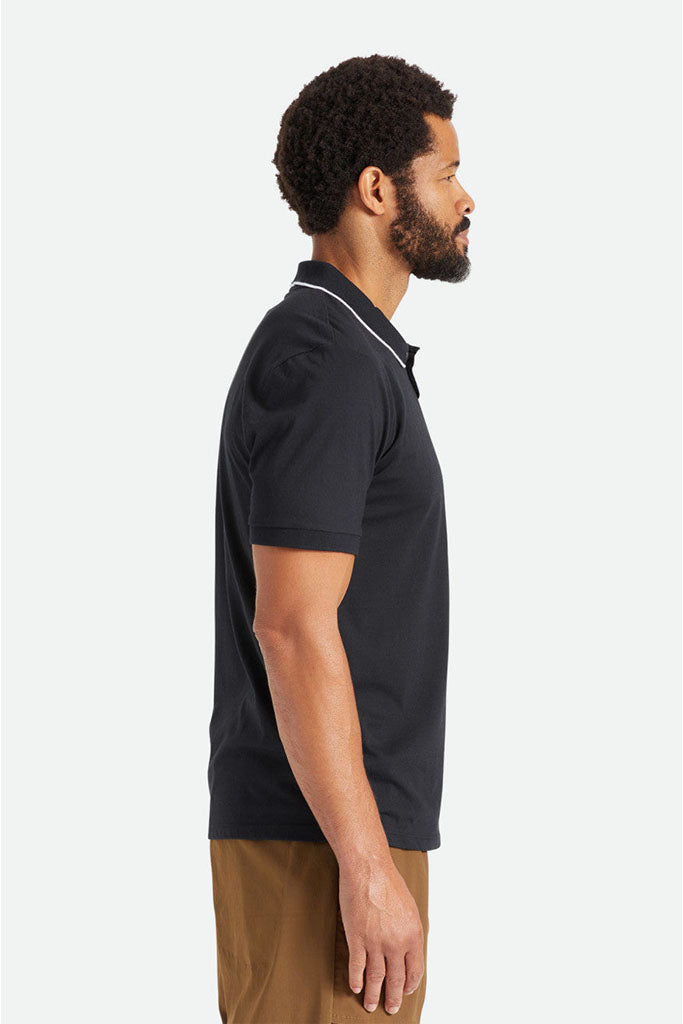 Brixton Proper S/S Polo Knit Black