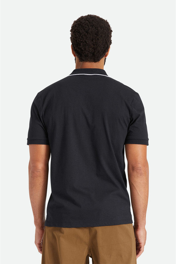 Brixton Proper S/S Polo Knit Black