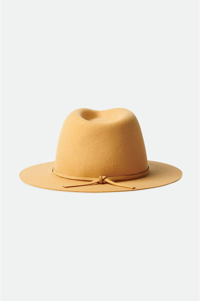 Brixton Wesley Fedora Bright Gold