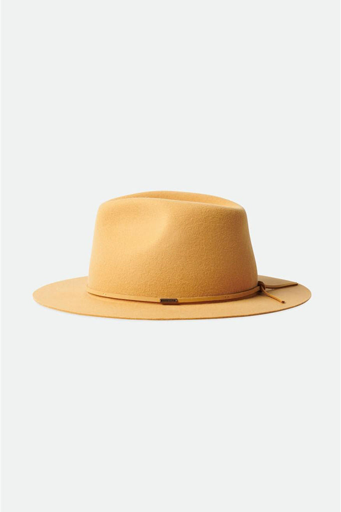 Brixton Wesley Fedora Bright Gold