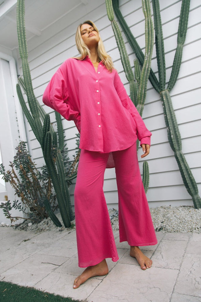 Charlie Holiday Rhodes Pant Fuchsia